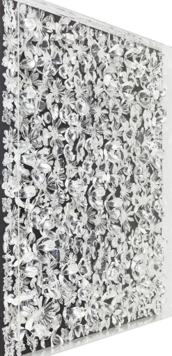 KARE Design CORNICE DECORATIVA SILVER FLOWER 100X100CM - KARE> Decorazioni Da Parete
