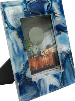 KARE Design Cornice Francis Achat blu 13x18cm - KARE></noscript> Portafoto