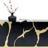 KARE Design Credenza Cracked nero oro 165x80cm - KARE> Credenze E Madie