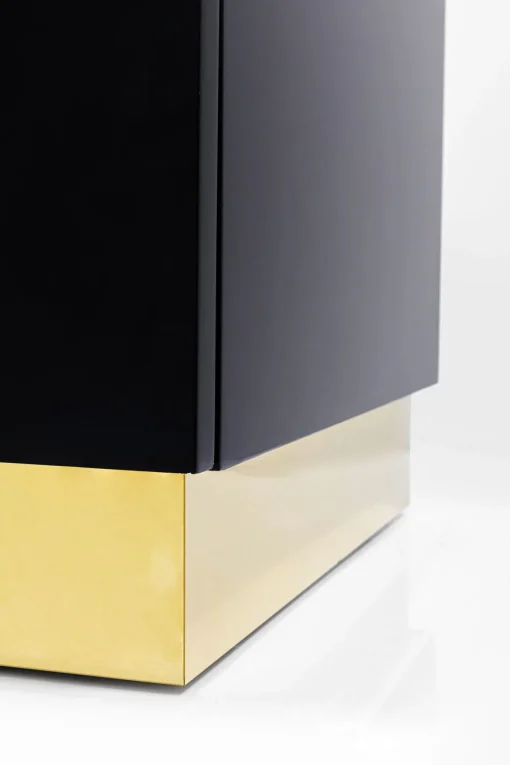 KARE Design Credenza Cracked nero oro 165x80cm - KARE> Credenze E Madie