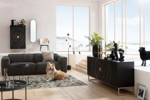 KARE Design Credenza Madeira scuro 177x75cm - KARE> Credenze E Madie