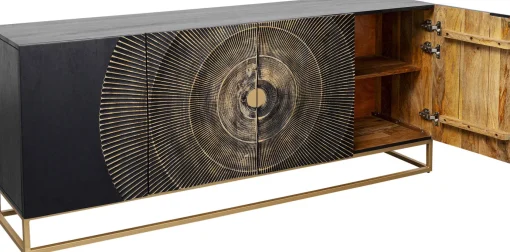 KARE Design Credenza Madeira scuro 177x75cm - KARE> Credenze E Madie