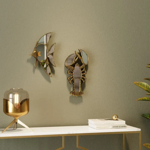 KARE Design Decorazione da parete Langosta Mirror 26x47cm - KARE> Decorazioni Da Parete