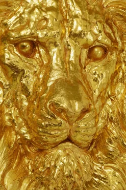 KARE Design Decorazione da parete Lion Head oro 90x100cm - KARE> Decorazioni Da Parete