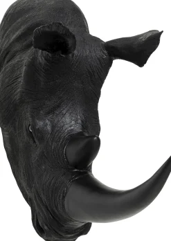 KARE Design Decorazione da parete Rhino Head Antique nero 22x4 - KARE> Decorazioni Da Parete