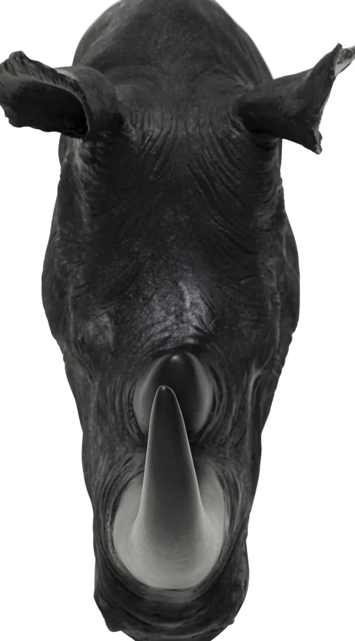 KARE Design Decorazione da parete Rhino Head Antique nero 22x4 - KARE> Decorazioni Da Parete