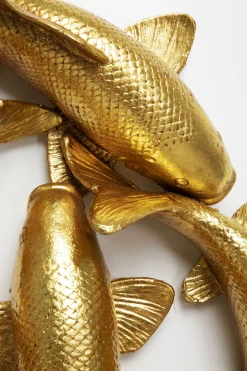 KARE Design Decorazione da parete School of Koi oro Ø102cm - KARE></noscript> Decorazioni Da Parete