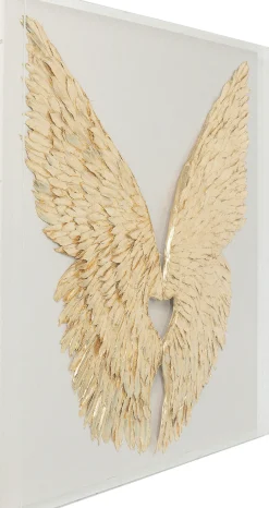 KARE Design Decorazione da parete Wings oro/bianco 120x120 cm - KARE> Decorazioni Da Parete
