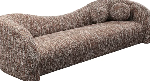 KARE Design Divano 3 posti Livia Melange Marrone 261cm - KARE> Divani