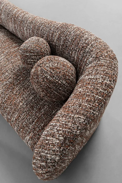 KARE Design Divano 3 posti Livia Melange Marrone 261cm - KARE> Divani