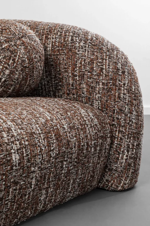 KARE Design Divano 3 posti Livia Melange Marrone 261cm - KARE> Divani