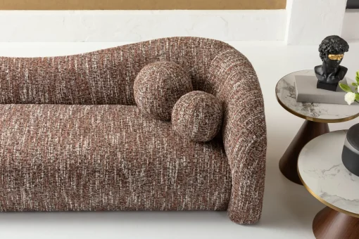 KARE Design Divano 3 posti Livia Melange Marrone 261cm - KARE> Divani
