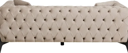 KARE Design Divano Bellissima 2 posti velluto beige 200cm - KARE> Divani