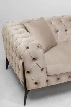 KARE Design Divano Bellissima 2 posti velluto beige 200cm - KARE></noscript> Divani