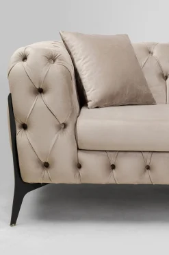 KARE Design Divano Bellissima 2 posti velluto beige 200cm - KARE></noscript> Divani