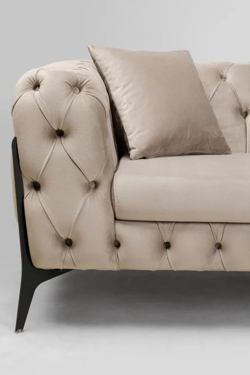 KARE Design Divano Bellissima 2 posti velluto beige 200cm - KARE> Divani