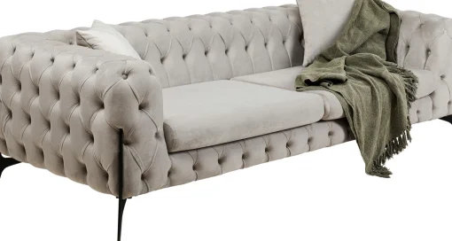 KARE Design Divano Bellissima 3-posti beige 240cm - KARE> Divani