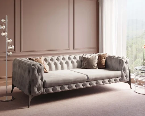 KARE Design Divano Bellissima 3-posti beige 240cm - KARE> Divani