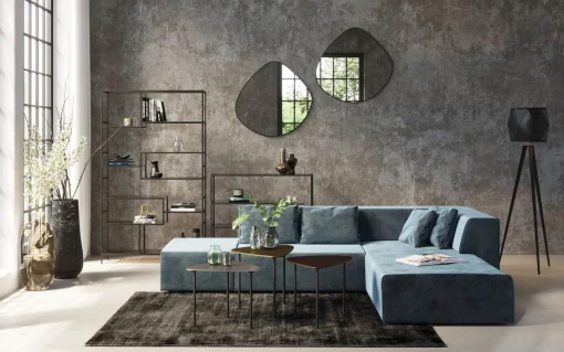 KARE Design Divano Infinity Velluto Ocean Destra - KARE> Divani