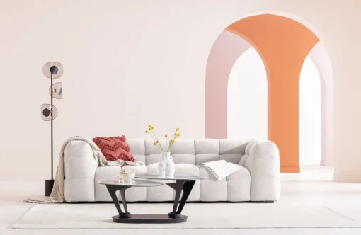 KARE Design Divano 3-posti Salamanca crema 240cm - KARE> Divani