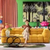 KARE Design Divano 3-posti Salamanca giallo 240cm - KARE> Divani