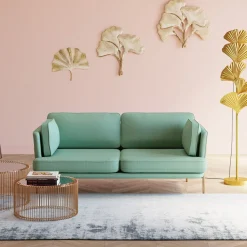 KARE Design Divano Shirly 3-posti verde 221cm - KARE></noscript> Divani