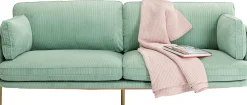 KARE Design Divano Shirly 3-posti verde 221cm - KARE></noscript> Divani