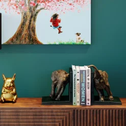 KARE Design Fermalibro Elephants 42cm (2/Set) - KARE> Fermalibri