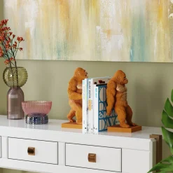 KARE Design Fermalibro Gorilla arancione (2/set) - KARE> Fermalibri