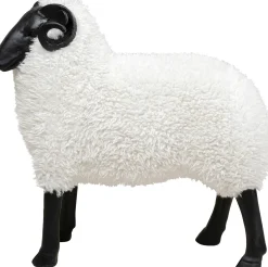KARE Design Figura decorativa Bathilde Ram bianco 78cm - KARE> Decorazioni In Piedi
