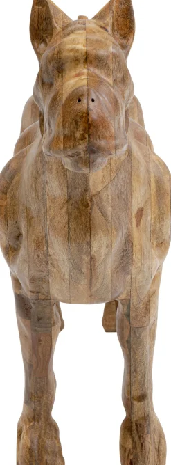 KARE Design Figura decorativa Bulldog Wood 70x78cm - KARE> Decorazioni In Piedi
