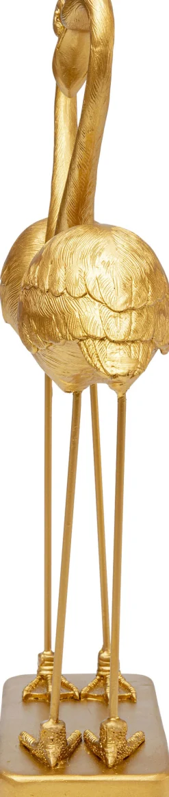 KARE Design Figura decorativa Flamingo Love oro 39cm - KARE></noscript> Statuette Decorative