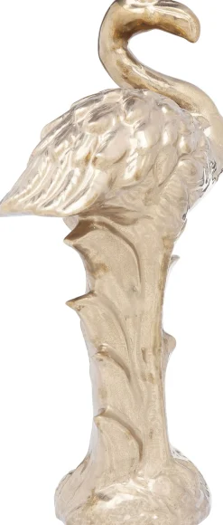 KARE Design Figura decorativa Flamingo front oro - KARE></noscript> Statuette Decorative