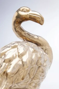 KARE Design Figura decorativa Flamingo front oro - KARE></noscript> Statuette Decorative