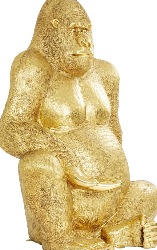 KARE Design Figura decorativa Gorilla oro XXL 249 cm - KARE> Decorazioni In Piedi