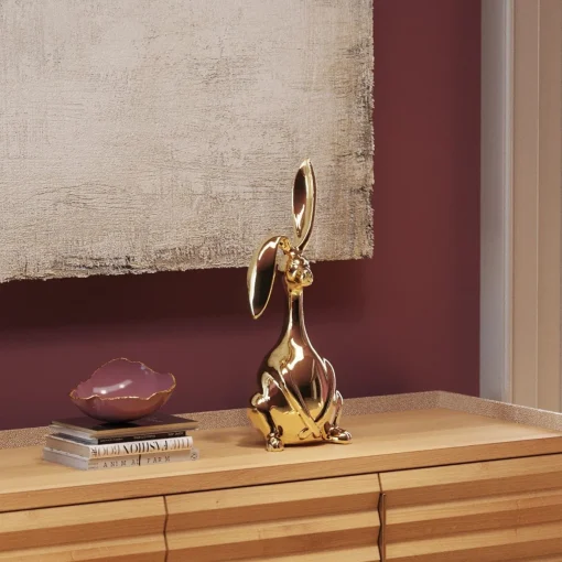 KARE Design Figurina decorativa Bunny oro 52cm - KARE> Statuette Decorative