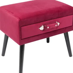 KARE Design FOOT STOOL DRAWER RED - KARE></noscript> Sgabello