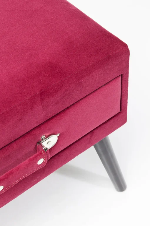 KARE Design FOOT STOOL DRAWER RED - KARE> Sgabello