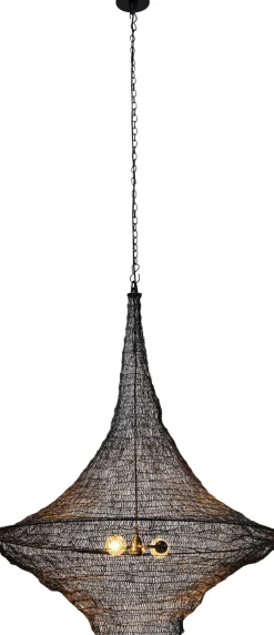 KARE Design Lampada a sospensione / Lampadario "Cocoon Black" nero Ø89cm - KARE> Lampadari E Lampade A Sospensione