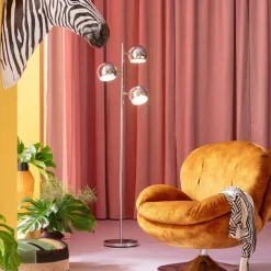 KARE Design Lampada A Stelo Calotta Cromato - KARE> Lampade Da Terra