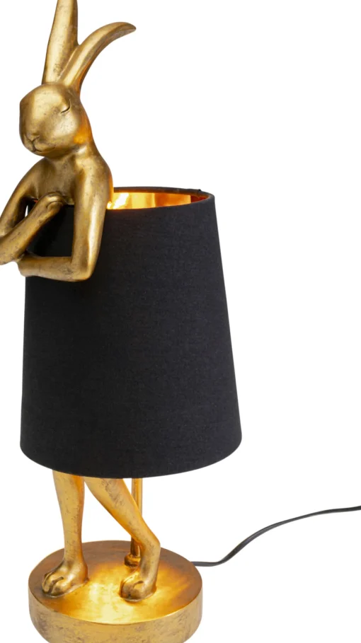 KARE Design Lampada da tavolo Animal Rabbit oro/nero 50cm - KARE> Lampade Da Tavolo