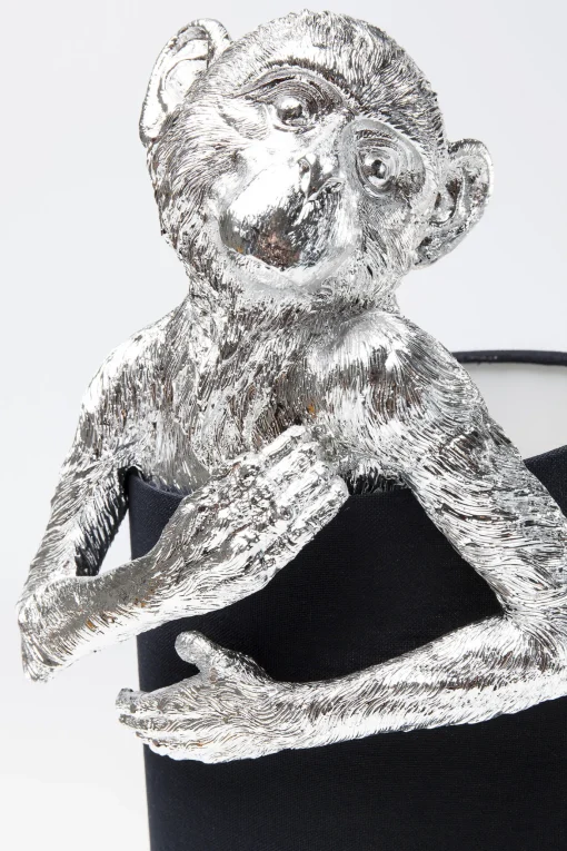 KARE Design Lampada Da Tavolo Animal Monkey Argento/Nero - KARE> Lampade Da Tavolo