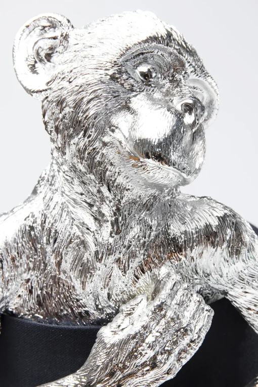 KARE Design Lampada Da Tavolo Animal Monkey Argento/Nero - KARE> Lampade Da Tavolo