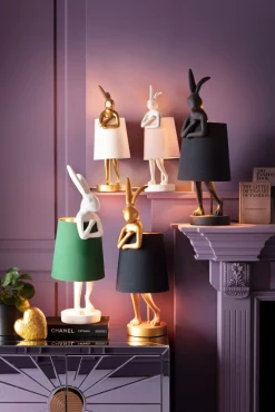 KARE Design Lampada da tavolo Animal Rabbit bianco/rosa 50cm - KARE></noscript> Lampade Da Tavolo