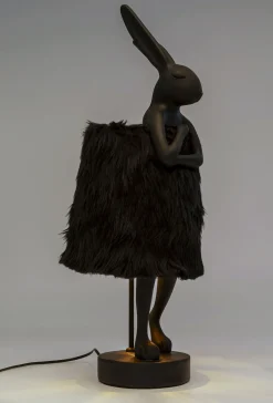 KARE Design Lampada da tavolo Animal Rabbit Fur nero/oro 68cm - KARE></noscript> Lampade Da Tavolo
