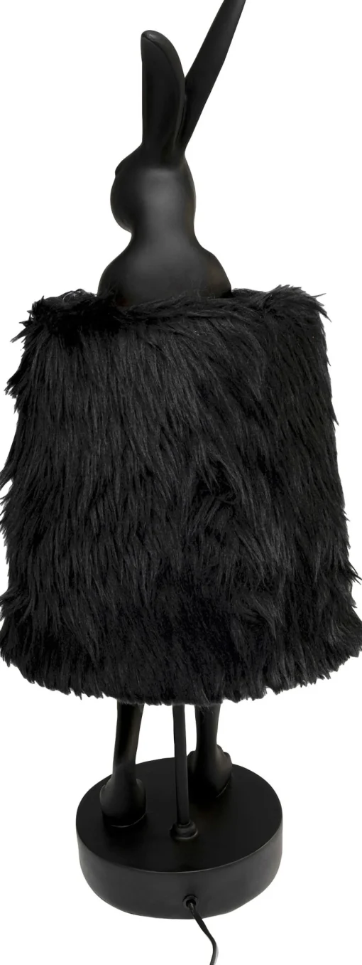 KARE Design Lampada da tavolo Animal Rabbit Fur nero/oro 68cm - KARE> Lampade Da Tavolo