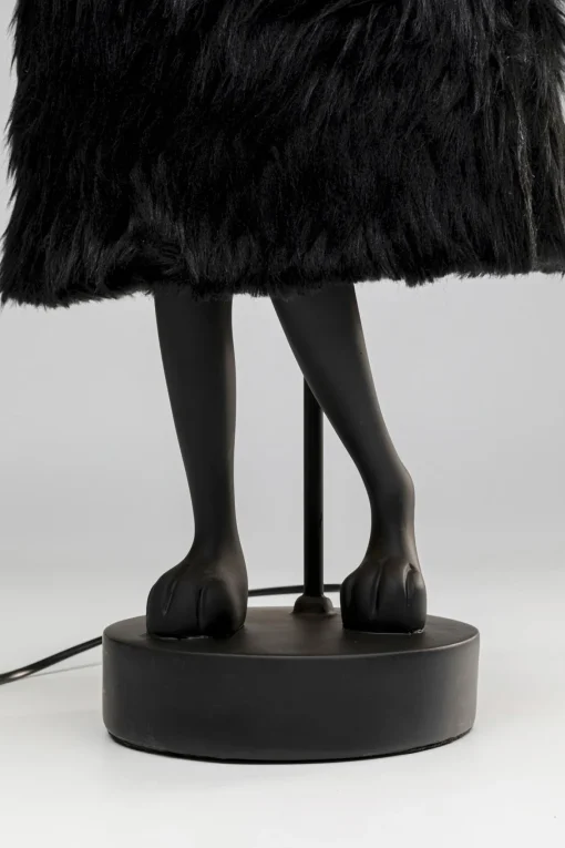 KARE Design Lampada da tavolo Animal Rabbit Fur nero/oro 68cm - KARE> Lampade Da Tavolo