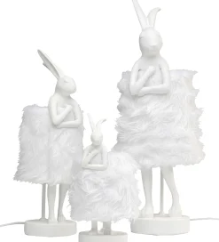 KARE Design Lampada da tavolo Animal Rabbit Fur bianco/argento 68cm - KARE></noscript> Lampade Da Tavolo