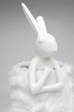KARE Design Lampada da tavolo Animal Rabbit Fur bianco/argento 68cm - KARE></noscript> Lampade Da Tavolo