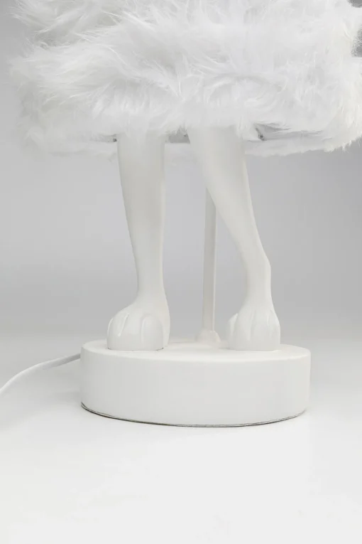 KARE Design Lampada da tavolo Animal Rabbit Fur bianco/argento 68cm - KARE> Lampade Da Tavolo